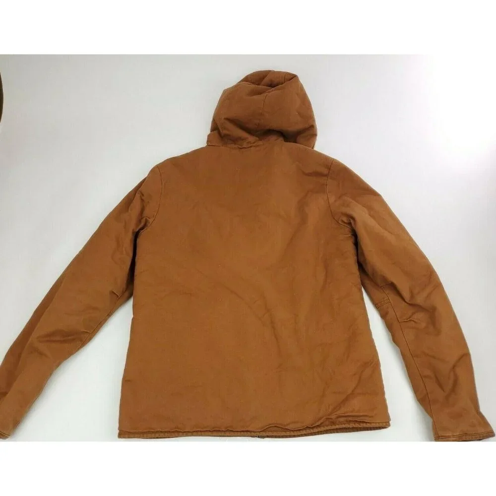 Womens SAMUEL & KEVIN Brown hooded coat jacket size M
